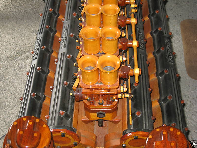 Illustration for article titled Amazing Hand-Built Wooden Ferrari Engine On eBay